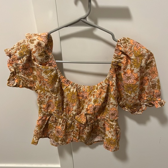 American Eagle Faux Cross peplum - Picture 2 of 3